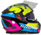 BHR Full Face Motorradhelm mit Doppelvisier 813 RACE | Full Face Motorradhelm ECE homologiert mit Sonnenblende | Mann/Frau | SPIDER YELLOW | M