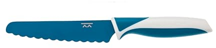 BapronBaby KiddiKutter Trainingsmesser (Blau) - Leichter Easy Grip Edelstahl - Kindersicheres Messer - BPA-frei - Spülmaschinenfest - 3yr+