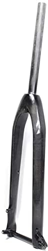 ksamwjf 26 27,5 29 Fahrrad Vordergabel, Ultraleicht Carbon Starrradgabel MTB Trekking Fahrrad Federgabel, Vorne 700C 1-1/8 Scheibenbremse Universal Aluminium Starrgabel