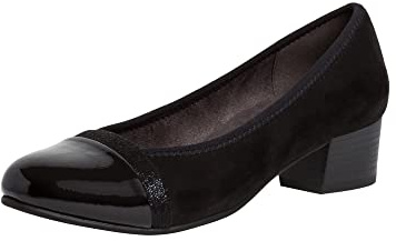 Jana Damen Pumps Kleiner Absatz Elegant Weite H Mehrweite, Schwarz 1 (Schwarz), 37 EU