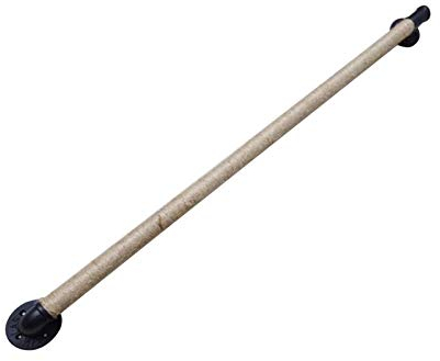 QYRKYP Kit de Garde-Corps Pour Rampe D'Escalier Rampes D'Escalier En Tube de Fer Forgé Vintage Industriel Avec Corde de Chanvre, Rampe D'Escalier Pour Rampe D'Escalier Intérieure Et Extérieure,1177,2