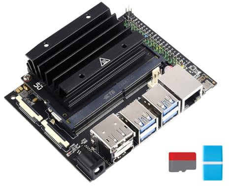 Waveshare Jetson Nano Development/Expansion Kit, 16GB eMMC, Alternative Solution of B01 Kit Compatible with Both Jetson Nano and Jetson Xavier NX with Jetson Nano Core Module