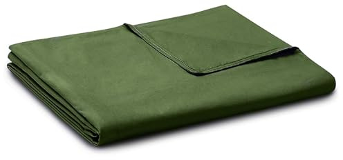 YnM Exclusive Cotton Duvet Cover for Weighted Blankets (Army Green, 48''x72'')