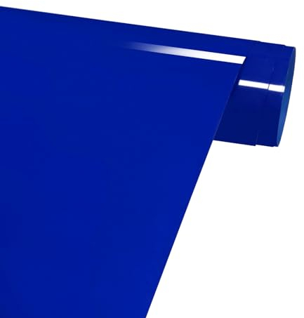 FORBELL Plotterfolie Textil, 30.5cm×3m Textil Bügeltransferfolie (Neon Blau)