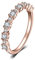 JewelryPalace Verlobungsring Eheringe Ring Silber 925 Damen, Zirkonia Trauringe Damenring Vorsteckring Hochzeitsringe Antragsring Memoirering Ewigkeitsring Band Ringe Set, Damen Schmuck Rosegold 57