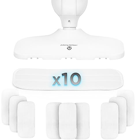 Duronic STM-SP 10er Pack Ersatz Wischmopp – Mikrofaser Wischbezüge für Duronic STM11 Dampfreiniger – Waschbar & wiederverwendbar – Ersatzpads für effiziente Bodenreinigung