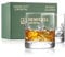 Hemswell Kristall Whisky Gläser Set, 2 Stück – 310 ml, altmodische Gläser, Whisky-Becher – traditionell geschliffenes, bleifreies, hochklares Kristall-Whisky-Probierglas – satinierte Box (Glenrigg)