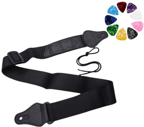 VINPAM Elevate Your Performance with the Ultimate Comfort: Premium Guitar Strap for Acoustic, Electric, and Bass Guitars，Complimentary 3 guitar picks