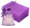 jijAcraft Organzasäckchen Hochzeit Lila Organza Beutel 10 * 15CM, 50 Stück mit Kordelzug, Bonbons Geschenk Schmuckbeutel, Geschenktüten für Hochzeiten