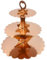 Humlindo Rose Gold Cupcake Holder Stand, 3 Tier Cupcake Stand for 24 Cupcakes, Cardboard Cupcake Tower, Cup Cake Stand Dessert Cupcake Holder for Parties Birthday Baby Shower Girls (1 Pack)