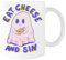 Suzetee Eat Cheese And Sin Indulge Keramik-Trinkbecher Weißer Becher