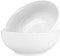 LDXDRU Lot de 2 grands bols à salade en porcelaine blanche de 20 cm, 1300 ml, bols de service en céramique pour cuisine, soupe, pâtes, nouilles, fruits, desserts, petit-déjeuner, salle à manger
