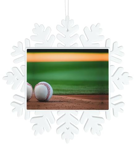 Baseball Schneeflocke Weihnachten Ornament (horizontal) Weihnachtsbaum Dekoration Neujahr Urlaub Dekoration