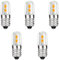 MZYOYO 5 Stück E10 LED 6V Glühbirne,AC DC 6V 0,3W,3000K Warmweiß,Ersetzt 3 Watt,Ersatzbirnen für Stern Klein Glühbirnen,Weihnachtsstern