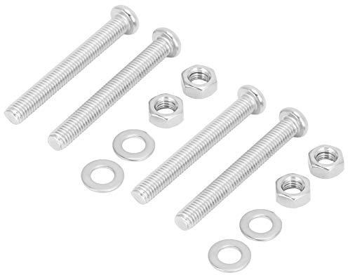 Jerliflyer 4 Sets Swimming Pool Ladder Bolts and Nuts, 7mm Step Fastener Replacement Parts for Underwater Ladder underwater ladder hardware