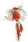 Hattba Stilvoller Kunstblumen-Hochzeitsstrauß, wunderschöner Brautstrauß, Seidenblumenarrangement für Landschaften