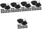 DOITOOL 5 Sätze Tischbeinpolster Beschützer Kommode Beine Stift Griff Fuß Furniture Gliders Tischbein Schutzkappen Stühle Stuhlgleiter Haarnadel-tischbeinfüße Plastik Black 16 Stück * 5