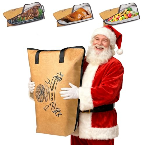 weosz BBQ Blanket for Resting Meat Insulation Bag to Rest Smoked Brisket Barbecue Cooler for Smoker Pork Shoulder Turkey(21 inch BBQ Blanket)