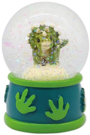 TapirElla Schneekugel Dinosaurier - handbemalte Schüttelkugel Dino - Traumkugel mit Geschenkverpackung - Glaskugel - Geschenkidee mit schönem Motiv von Lutz Mauder