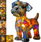 FranzöSische Bulldogge Nachttischlampe,LED Nachtlicht Hund In Mops,Corgi & Bulldog Design,Bunte Resin Dackel Deko Lampe FüR Schlafzimmer,Geschenk FüR Kinder & Hundeliebhaber,Zimmer Deko. (Schnauzer)