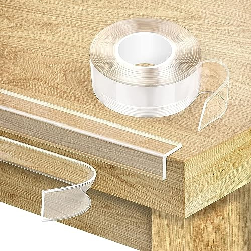 Kantenschutz 2m – 5cm extra breit, 2mm dick, vergilbt Nicht, kristallklar, Starke Haftung, rückstandsfrei entfernbar für kantenschutz Baby, tischkantenschutz, eckenschutz, möbel & kantenschutz Wand