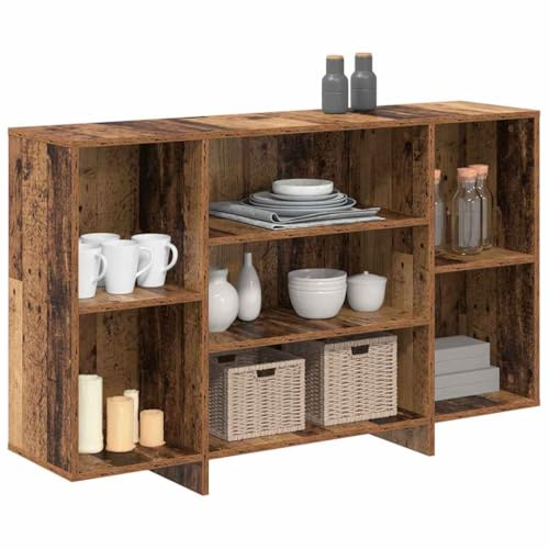 vidaXL Sideboard Old wood 120 x 30 x 75 cm Engineered wood, Elegant, Rectangular Sideboard for Dining Room, Ample Storage, Durable Design, Functional Cabinet, Contemporary Decor