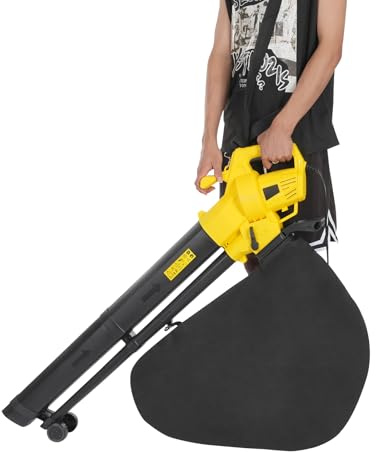 NaMaSyo Aspirateur à feuilles électrique 3000 W 220 V - Vitesse de soufflage : 270 km/h - Capacité d'aspiration : 270 km/h - Sac collecteur de 35 l - Pour souffler, aspirer et broyer les feuilles