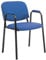 CLP Stapelstuhl Ken Pro I Konferenzstuhl Mit Stoff-Bezug Und Armlehnen, Farbe:blau