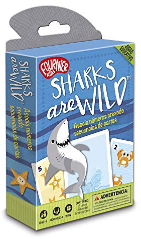 Fournier 1040719 Sharks Are Wild - Zahlen Lernen Lernkartenspiel, bunt