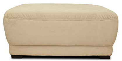 DOMO. collection Polsterhocker Telos, Hocker mit Boxspringfederung, Boxspringhocker, Beistellhocker für Boxspring-Couch, Hocker 109 x 78 x 46 (BxTxH) cm, beige (hell)