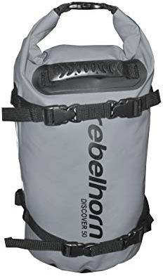 REBELHORN Motorrad Rollbag Discover 30L für Motorrad Langlebig Wasserdicht Leicht zu reinigendes Material Plane 500D Enge Verschluss Ergonomischer Griff Reflektierende Elemente