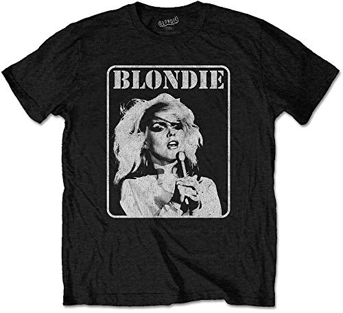 Blondie T Shirt Presente Poster Band Logo Debbie Harry Official Mens Black M