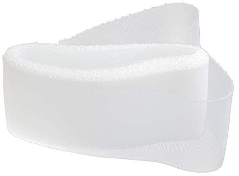 Perfeclan Polyester Crinoline Netzband Versteifungsband für Haarschmuck Blumenkugel Tischrock usw. ca. 25 Yards, Weiß