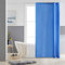 Furlinic Tende Doccia Anti-Muffa Tessuto in Poliestere, Blu Tende Doccia Angolare Impermeabile &Lavabile,Tenda Vasca da Bagno con 6 Ganci Tenda doccia-85x180cm.