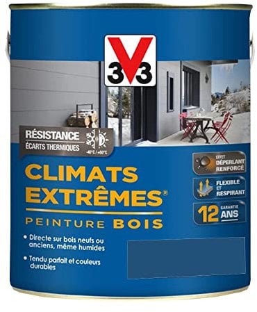 peinture bois climats extrêmes 2L bleu bretagne