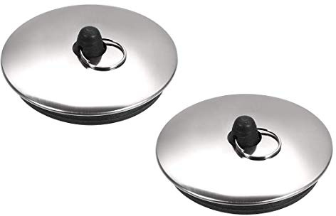 Tapón de fregadero de goma tapón de drenaje Fit 55-57mm con anillo para bañera cocina baño 2 piezas