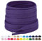 2 Paia di Lacci Piatti per Scarpe, Lacci di Ricambio Premium da 8 mm (Larghezza) per Scarpe da Ginnastica, Scarpe Sportive e Casual Viola 140cm