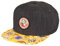 Djinns Snapback Cap 6P SB Lucky CAT Linen REV. Black Schwarz Gelb, Size:OneSize
