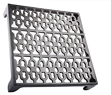Ladrillo de aire negro antiguo de hierro fundido/rejilla de ventilación de 9 x 9 pulgadas para decoración del hogar