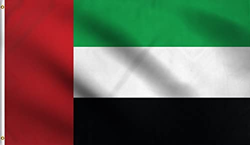 DMSE Flagge Dubai, Vereinigte Arabische Emirate, UAE, 70 x 90 cm, 100 % Polyester, 100D Flagge, UV-beständig, 60 x 90 cm