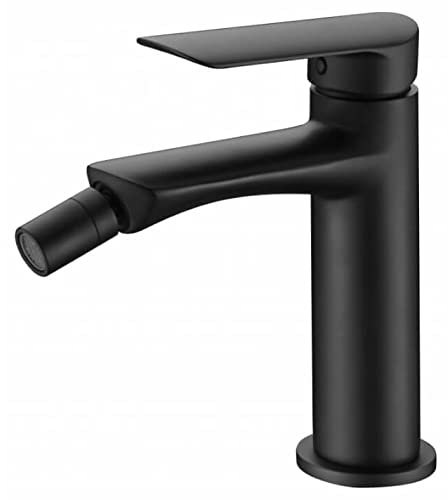 IMEX - Rubinetto bidet SERIE URAL miscelatore monocomando bide nero opaco BDG040-2NG