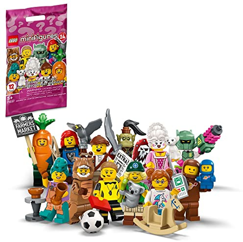 LEGO Minifiguren Serie 24 71037, Limited Edition Mystery Minifigur Blind Bag, 2023 Set, Sammelfiguren mit Spielzeugzubehör