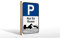 FEMER Holzschild Parken 20x30cm Parkplatzschild P nur für Busse