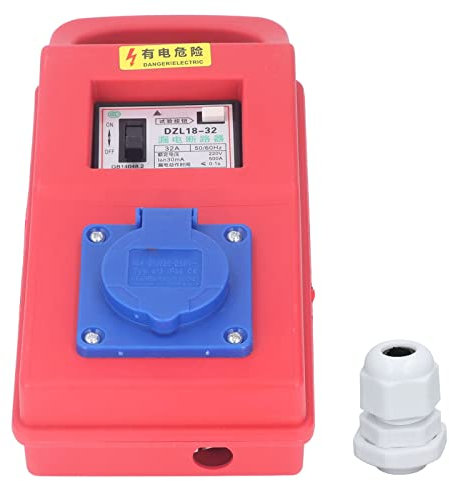 Distributore di Alimentazione 220‑250 V Pannello della Scatola di Distribuzione della Presa di Corrente Elettrica Temporanea Portatile Portatile per L'edilizia e L'uso All'aperto