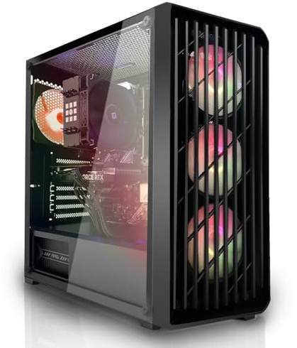 SYSTEMTREFF Gaming PC - Intel Core i5-14400 - RTX 5060 8GB | Intel 6-Kern CPU bis 4.7 GHz, 32GB DDR4, 1TB M.2 NVMe SSD, Nvidia Grafik WLAN, Windows 11, für Gaming, Streaming