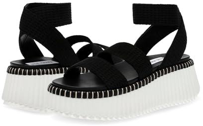 Steve Madden Damen Shelle Sandale, Schwarz, 39 EU