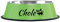 Gamelle Personnalisée pour Chiens et Chats - Bol en INOX avec Base Antidérapante - Facile à Nettoyer - Gamelle d'eau pour Chiots et Chatons(Vert)
