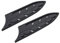 M METERXITY 2 Pack Plastic Knife Sheaths - Kitchen Knife Protectors Covers Universal Knife Guards, Apply to Kitchen Ceramic Knife (6 Inch, Black)