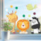 Sunnywall Fensterbild Fensterdeko Tiere Giraffe Löwe Zebra Vogel Fensteraufkleber statisch selbstklebend beidseitiger Druck Aufkleber Fenstersticker WIEDERVERWENDBAR A4