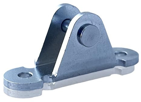 RhedexX® Gasdruckfeder Befestigung Anbauteile Halterung Winkelblech für Gasdruckdämpfer Gasfedern 71mm x 19,5mm Ø8mm (Winkelblech 1-8mm)